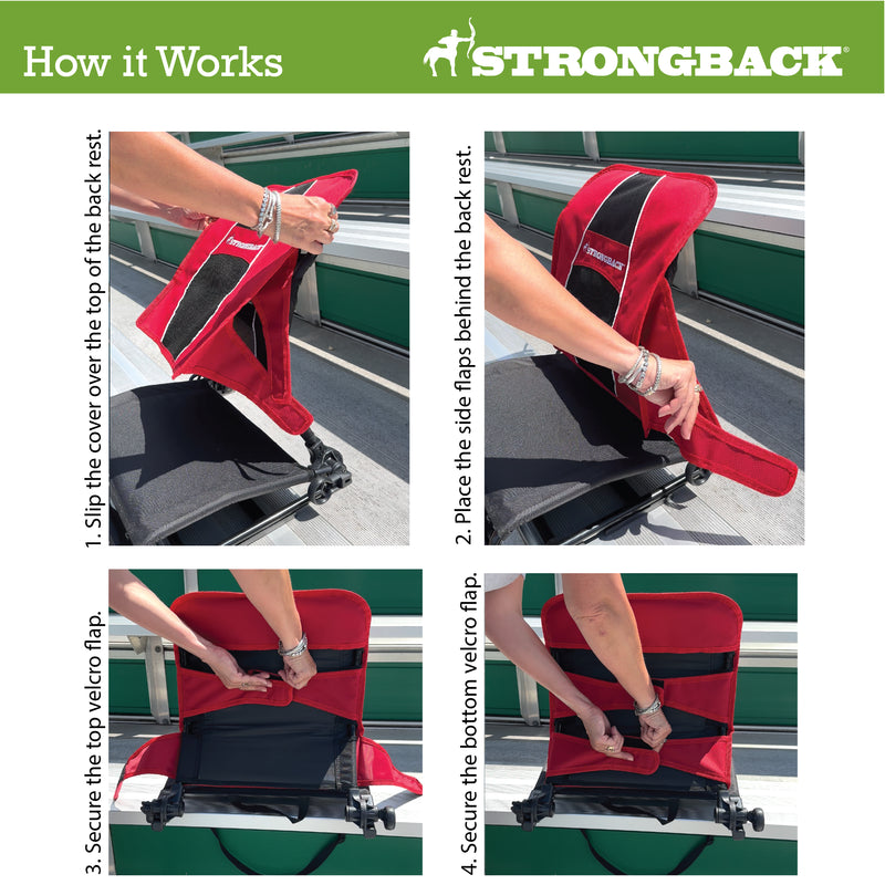 Load image into Gallery viewer, STRONGBACK Stadium Seat – New Colors with Backrest Covers