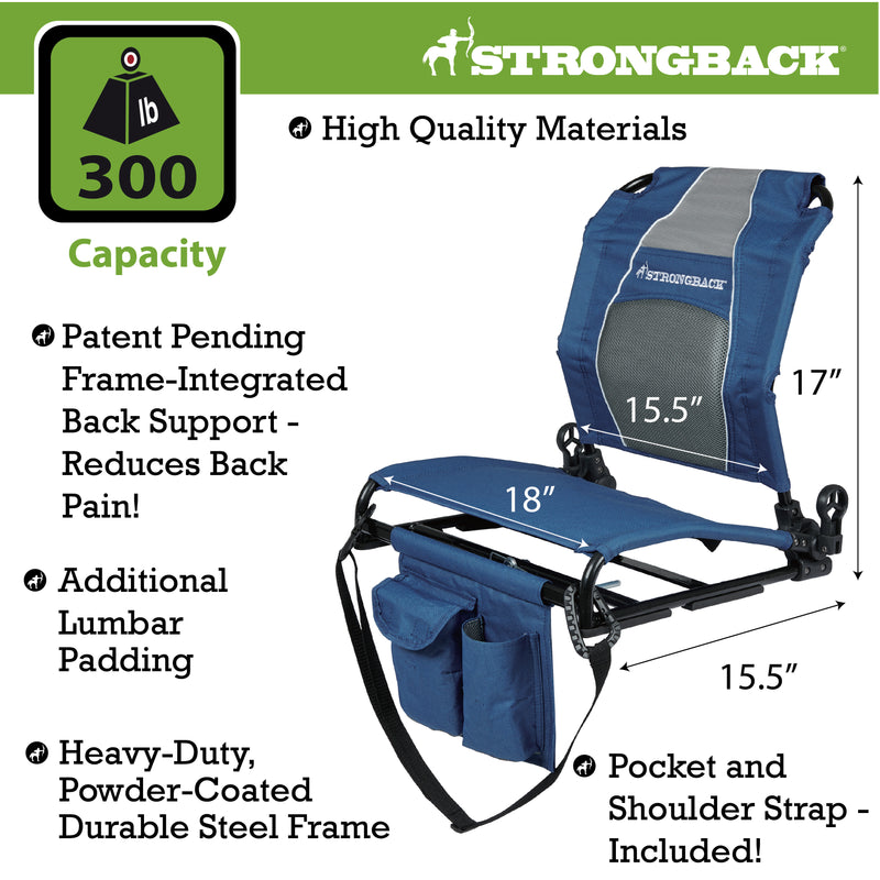 Load image into Gallery viewer, STRONGBACK Stadium Seat – New Colors with Backrest Covers