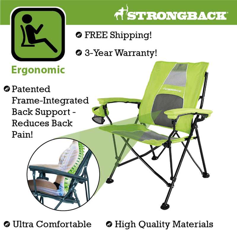 Load image into Gallery viewer, STRONGBACK Elite Chair measurements
