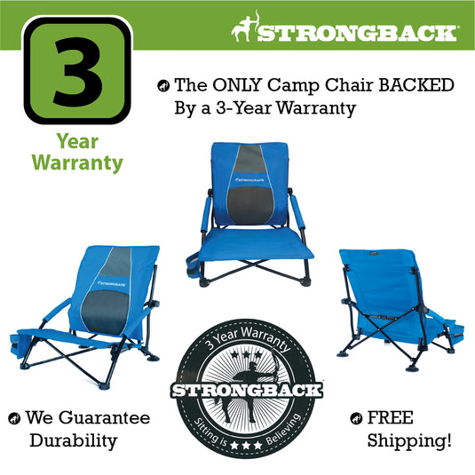 STRONGBACK Low Gravity Beach Chair