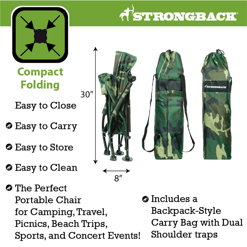 Load image into Gallery viewer, STRONGBACK Low Gravity Camo Chair
