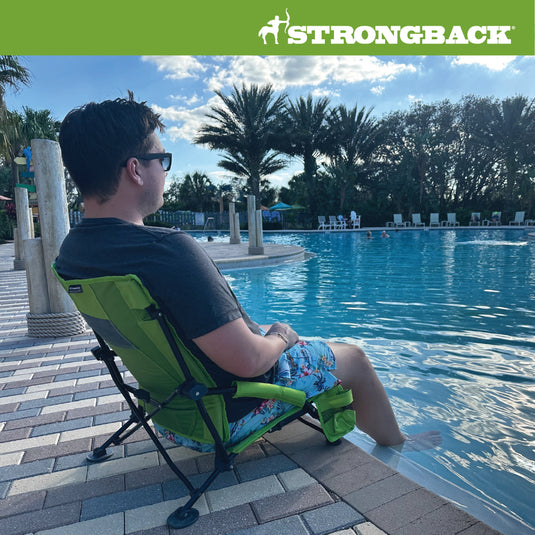 STRONGBACK Low Gravity Beach Chair