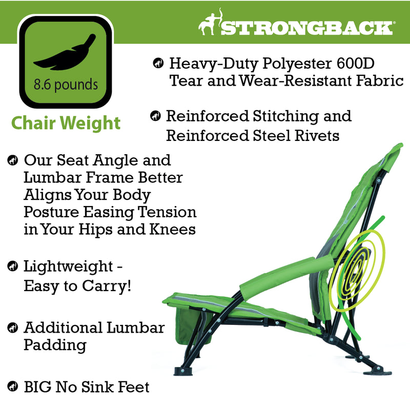 Load image into Gallery viewer, STRONGBACK Low Gravity Beach Chair
