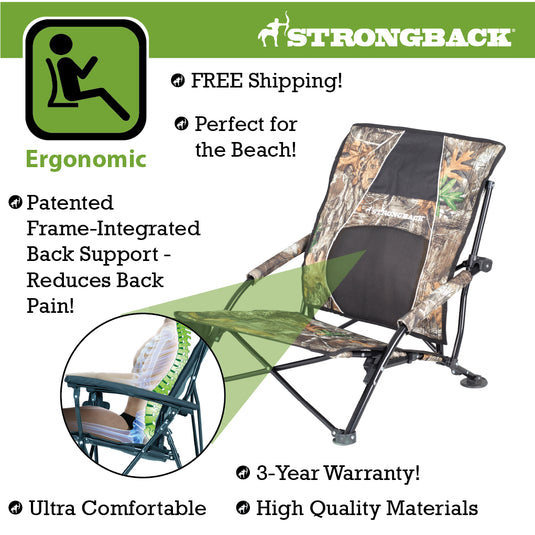 STRONGBACK Low Gravity Hunting/Turkey Chair: Real Tree