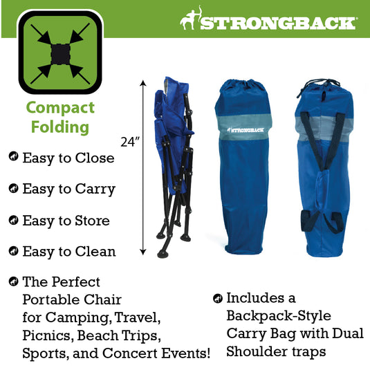 STRONGBACK Prodigy Kids Chair Bag and folded chair