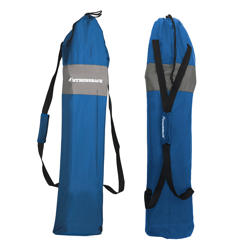 Load image into Gallery viewer, Strongback Guru Carry Bag with Backpack Straps. Blue.
