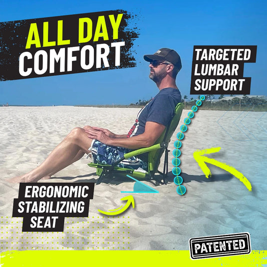 STRONGBACK Low Gravity Beach Chair