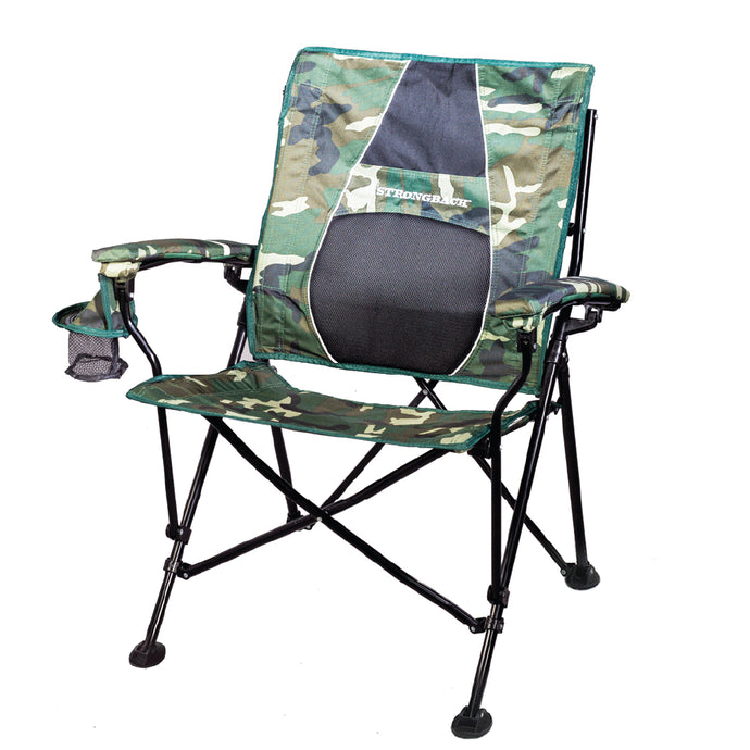 STRONGBACK Elite - Hunting Chair - Camo Camping Chair - The Ultimate in Comfort and Ergonomics