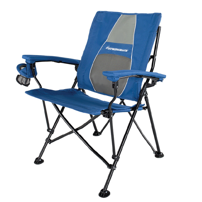 STRONGBACK Elite - Navy/Grey Camping Chair - The Ultimate in Comfort and Ergonomics