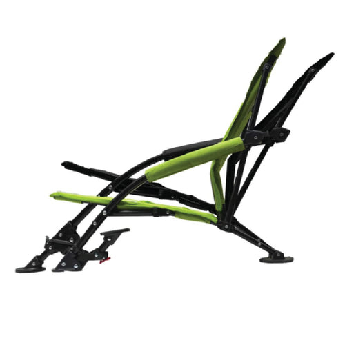 STRONGBACK Low G Recliner Beach Chair - Lime Green/Grey Mesh - Experience Ultimate Comfort and Relaxation