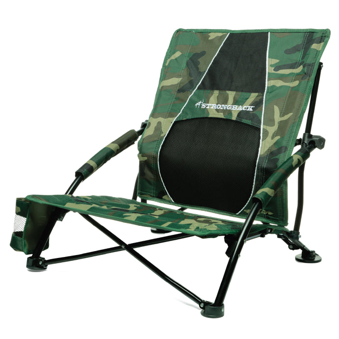 STRONGBACK Low Gravity Beach Chair- Turkey Chair/Camo - Experience Ultimate Comfort and Relaxation