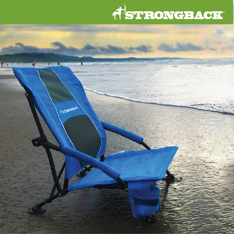 Load image into Gallery viewer, STRONGBACK Low Gravity Beach Chair
