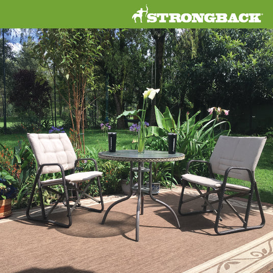 STRONGBACK Patio Chair: Experience Luxury and Comfort in a Folding Patio Chair