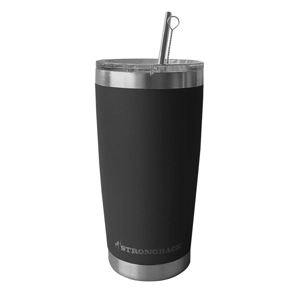 STRONGBACK 20oz Travel Tumbler with Double-Walled Vacuum Seal ...