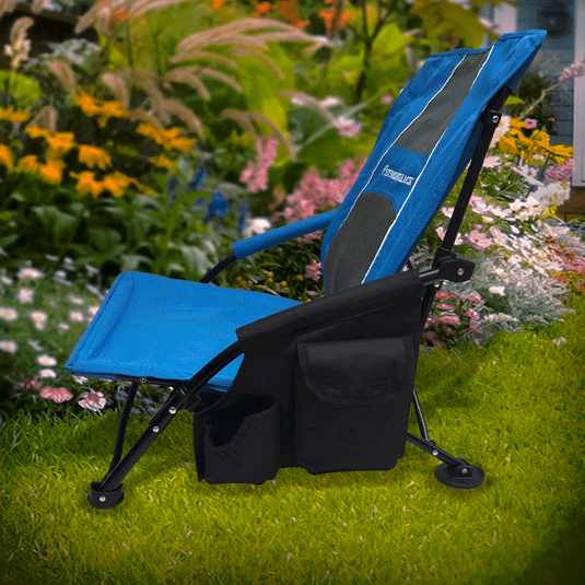 Beach chair online with cup holder